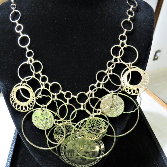 African Animal Inspired Elephant 21" 3 Strand Necklace - Picture 4 of 6